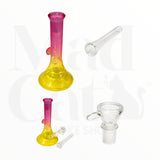Bong de vidrio tricolor