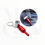 Pipa de aluminio llavero cápsula