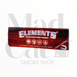 Papeles para forjar Elements 1 1/4 Rojos Hemp - Mad Cat Smokeshop